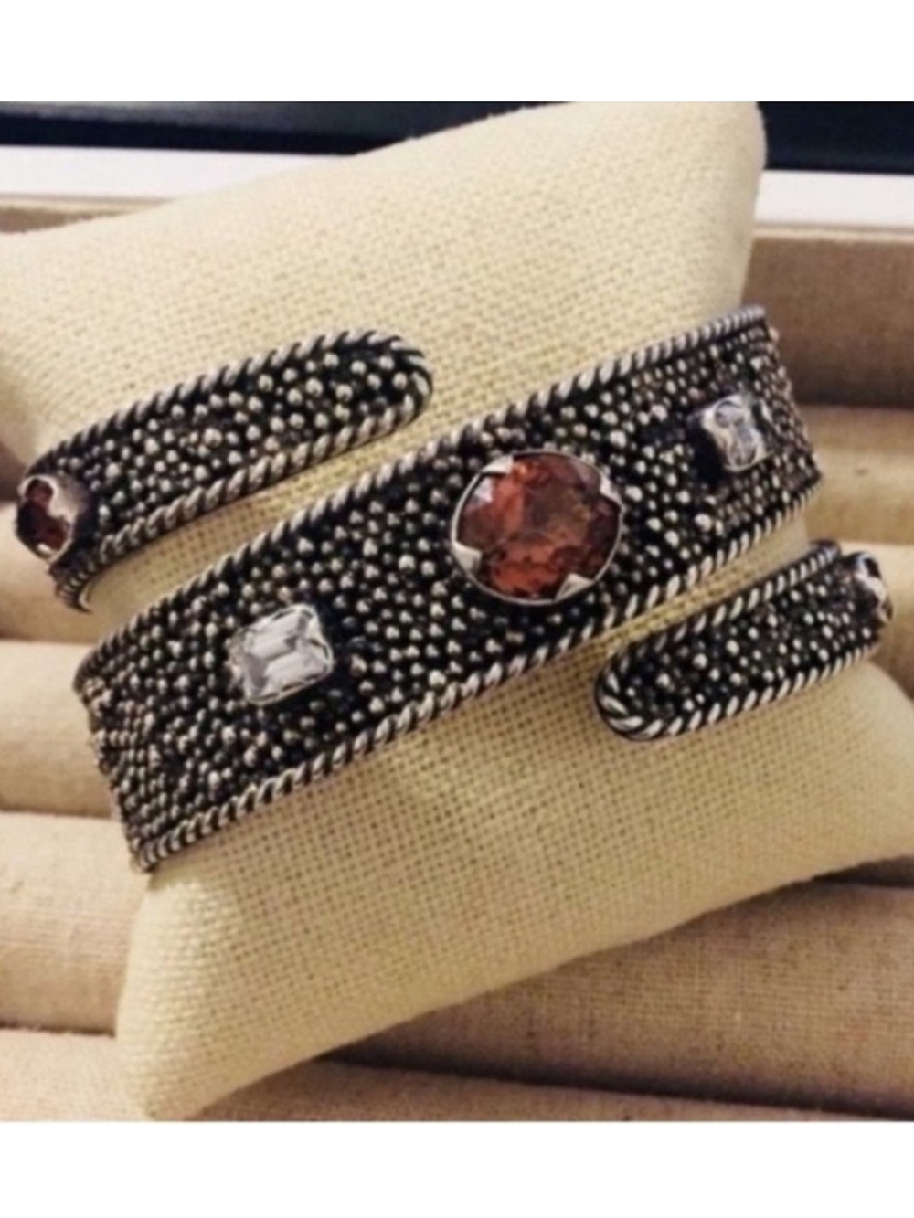 Silver Tourmaline Cuff
